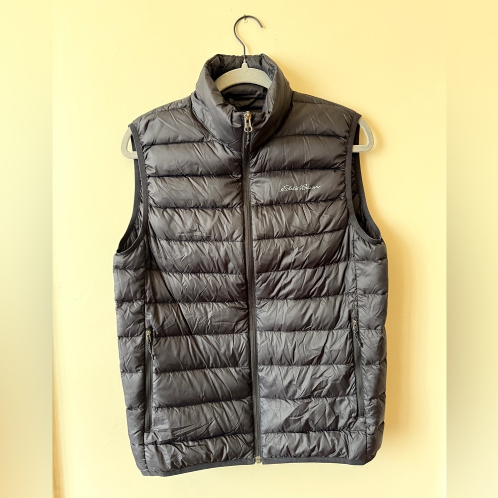 Eddie Bauer Men's Black Down Filled Vest